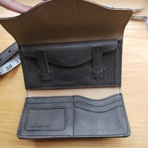 Saddleback trifols 100% top grain leather wallet - deep brown